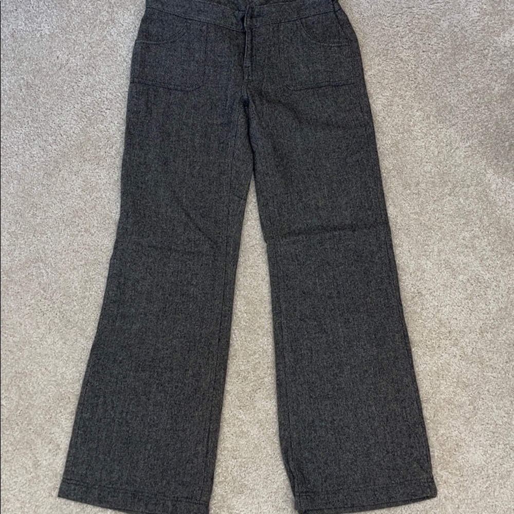 Gray wool pants